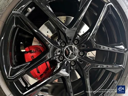 벤츠 GLE53 AMG 블랙유광 휠도색 + 레드 캘리퍼 도색 / 용인 처인구