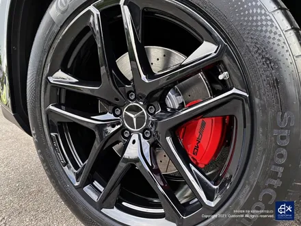 벤츠 GLE53 AMG 블랙유광 휠도색 + 레드 캘리퍼 도색 / 용인 처인구
