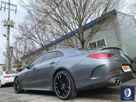 벤츠 CLS53 AMG 휠 상처 수리 후, 블랙 + 실버 투톤 휠도색 그리고  레드 캘리퍼 도색 작업까지_! (FEAT. 비 오는 날에도 작업 이상무_!!) / 용인 처인구