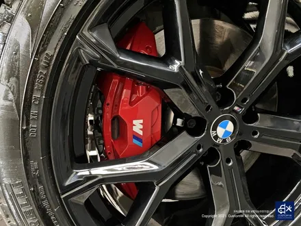 BMW G06 X6 블랙유광 휠도색 + 레드 캘리퍼 도색 / 용인 처인구