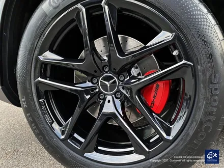 벤츠 GLE53 AMG 블랙유광 휠도색 + 레드 캘리퍼 도색 / 용인 처인구