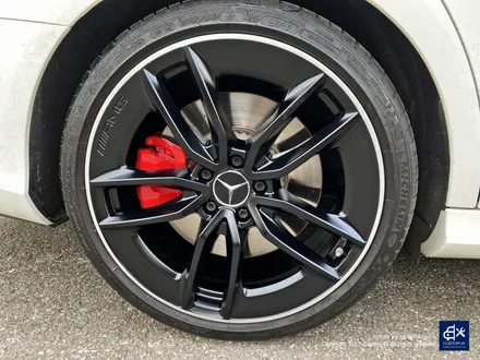 벤츠 E53 AMG 휠수리 후 블랙 실버 투톤 무광 휠도색 + 레드 캘리퍼 도색 / 용인 처인구