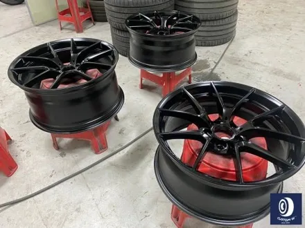 휠 수리 도색 불량 / BMW M4 763M 타 업체 잘못된 휠도색 약품 박리 / 페인트 제거 후, 사틴 블랙 휠 도색 재작업 + 카본 세라믹 골드 캘리퍼 도색 / 용인 처인구