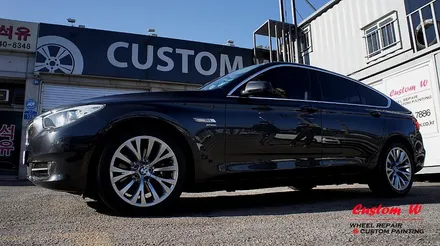 BMW 5GT 안타까운 사연의 휠을 고스트크롬으로 휠도색, 블랙 캘리퍼도색. / 용인 처인구