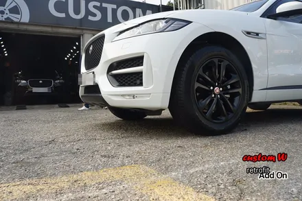 재규어 F-PACE 말끔하고 관리가 용이한 반무광 블랙 휠도색. / 용인 처인구