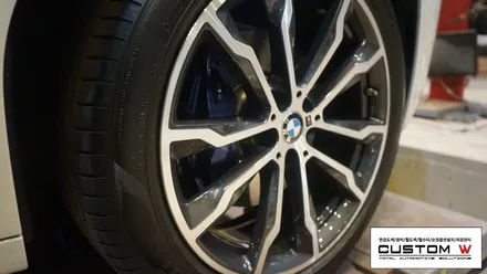 BMW G01 X3 1개의 휠 다이아몬드컷팅 휠수리. / 용인 처인구