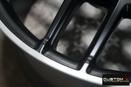 벤츠 S63 AMG 카브리올레 무광 블랙 실버 투톤 휠도색. / 용인 처인구