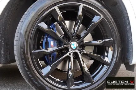 BMW G01 X3 휠 상처 수리 후, 블랙 유광 휠도색. / 용인 처인구