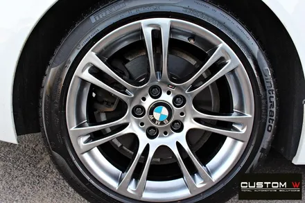 BMW 528i 휠 수리 후 고스트크롬 휠 도색 / 용인 처인구