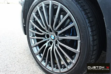 BMW G12 740LI 휠 상처 수리 후 고스트 크롬 휠도색 / 용인 처인구