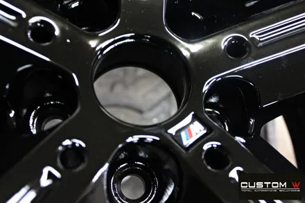 BMW 신형 X6 ( G06 ) 30d 21인치 휠 상처 수리 후 블랙유광 휠도색 / 용인 처인구