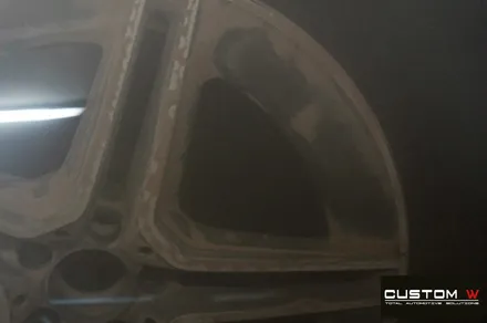 벤츠 CLS300d 휠 상처 수리 후 블랙유광 휠도색 / 용인 처인구