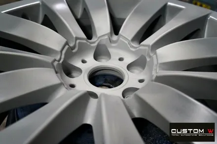 BMW 750Li 휠 상처 수리 후 고스트 크롬 휠도색 + 블랙 캘리퍼 도색 / 용인 처인구