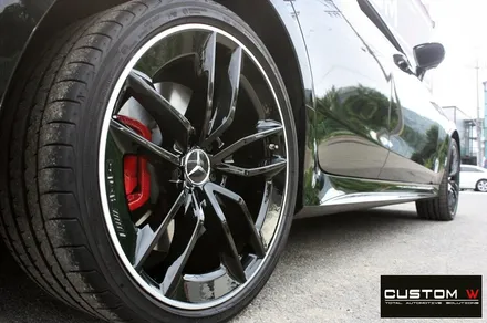 벤츠 CLS53 AMG 휠 상처 수리 후 블랙 실버 투톤 유광 휠도색 / 용인 처인구