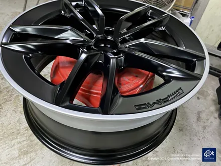 벤츠 E53 AMG 휠수리 후 매트 블랙 실버 투톤 휠도색 / 용인 처인구