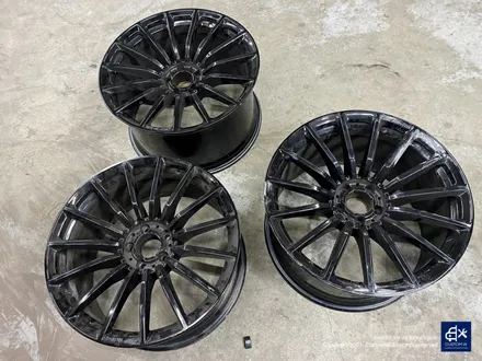 벤츠 GT43 AMG 휠수리 후 블랙유광 휠도색 / 용인 처인구