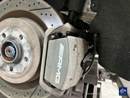 벤츠 C63 AMG 블랙 실버 투톤 유광 휠도색 + 레드 캘리퍼 도색 / 용인 처인구