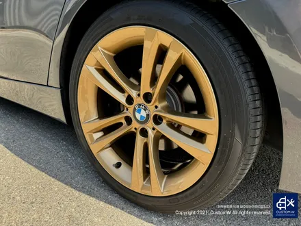 BMW F30 397M 휠 상처 수리 후, 골드 휠 도색 / 용인 처인구