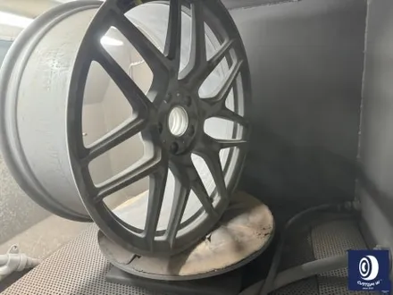 신차 출고 후 곧바로 입고_!  유니크한 멋진 바디 컬러_!! 벤츠 G 바겐 G63 AMG 22인치 투톤 무광 휠도색 작업으로 완성체로 만들었어요 : - ) / 용인 처인구