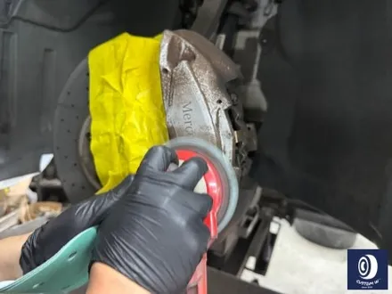 벤츠 W213 E300 엄청난 부식_! 제거 후, 레드 캘리퍼 도색 / 난관을 해결하고 성취감과 뿌듯함을 주셔서 감사합니다 /이제는 부식 걱정 없어요~: -) / 용인 처인구