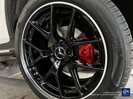 벤츠 GLC43 AMG 휠수리 후 투톤 유광 휠도색 + 레드 캘리퍼 도색 / 용인 처인구