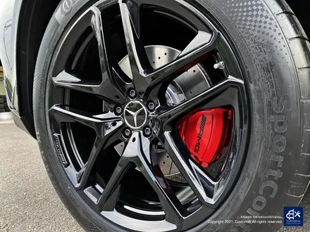 벤츠 GLE53 AMG 블랙유광 휠도색 + 레드 캘리퍼 도색 / 용인 처인구