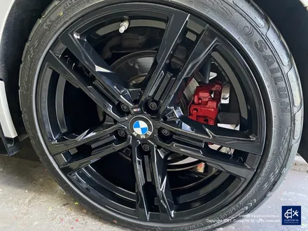 BMW 118d 819M 블랙유광 휠도색 + 레드 캘리퍼 도색 / 용인 처인구