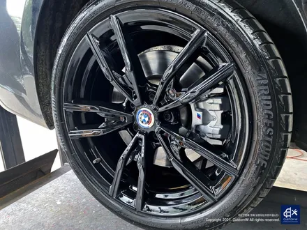 BMW G20 M340i 블랙유광 휠도색 + 실버 캘리퍼 도색 / 용인 처인구