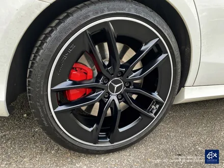 벤츠 E53 AMG 휠수리 후 블랙 실버 투톤 무광 휠도색 + 레드 캘리퍼 도색 / 용인 처인구
