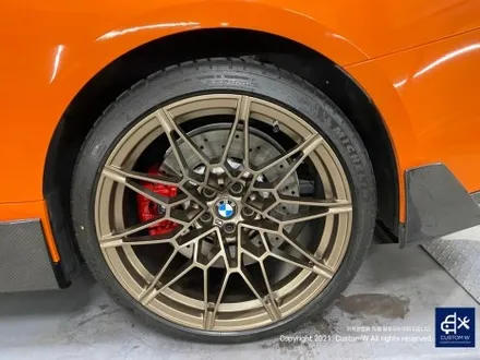 멋지게 꾸민 BMW G82 M4 컴페티션 826M 휠 도색 (M5 CS 789M 휠에 적용되는 골드 브론즈 컬러) 그리고 레드 캘리퍼 도색까지_! / 용인 처인구