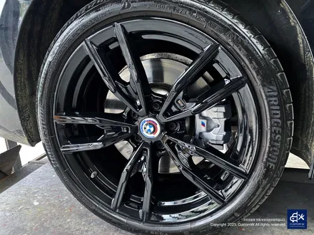 BMW G20 M340i 블랙유광 휠도색 + 실버 캘리퍼 도색 / 용인 처인구