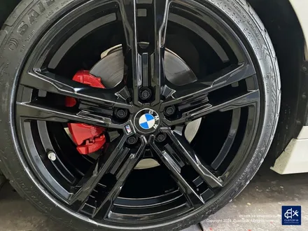 BMW 118d 819M 블랙유광 휠도색 + 레드 캘리퍼 도색 / 용인 처인구