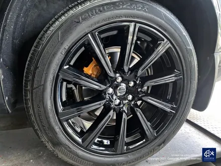 볼보 XC90 휠수리 후 블랙유광 휠도색 + 카본 세라믹 골드 캘리퍼 도색 / 용인 처인구