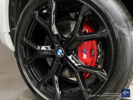 BMW X6 40i 신차 741M 블랙유광 휠도색 + 레드 캘리퍼 도색 / 용인 처인구