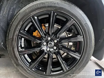 볼보 XC90 휠수리 후 블랙유광 휠도색 + 카본 세라믹 골드 캘리퍼 도색 / 용인 처인구