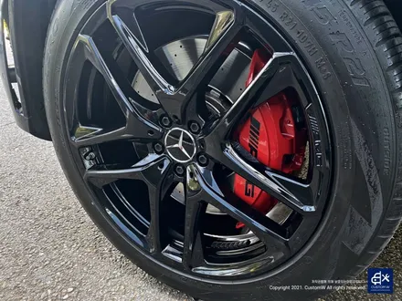 벤츠 GLE53 AMG 휠수리 후 블랙유광 휠도색 & 레드 캘리퍼 도색 / 용인 처인구