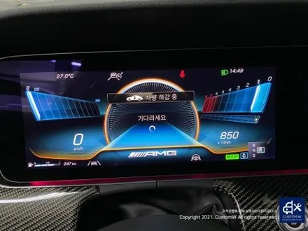 벤츠 CLS53 AMG 블랙 실버 투톤 유광 휠도색 + 레드 캘리퍼 도색 / 용인 처인구