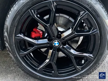 BMW G06 X6 블랙유광 휠도색 + 레드 캘리퍼 도색 / 용인 처인구