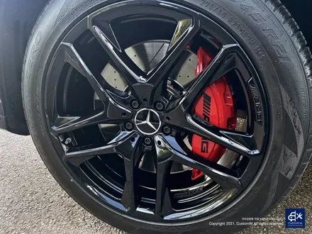 벤츠 GLE53 AMG 휠수리 후 블랙유광 휠도색 & 레드 캘리퍼 도색 / 용인 처인구
