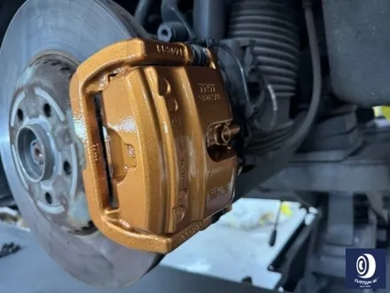 벤츠 W213 E43 AMG 휠 상처 수리 후 사틴 블랙 (무광 검정 / 매트 블랙) 휠 복원 도색 + 카본 세라믹 골드 캘리퍼 도색 / 용인 처인구
