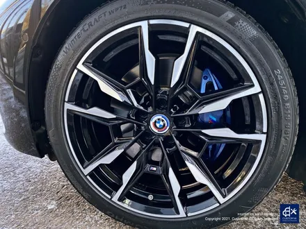 BMW i4 M50 기존 도색 제거 약품 박리 후, 블랙 폴리시 휠 + 블루 캘리퍼 도색 / 용인 처인구