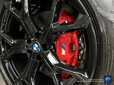 BMW X6 40i 신차 741M 블랙유광 휠도색 + 레드 캘리퍼 도색 / 용인 처인구