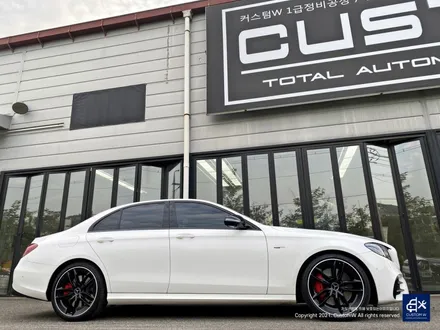 벤츠 E53 AMG 휠수리 후 블랙 실버 투톤 무광 휠도색 + 레드 캘리퍼 도색 / 용인 처인구