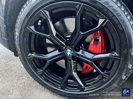 BMW G06 X6 블랙유광 휠도색 + 레드 캘리퍼 도색 / 용인 처인구