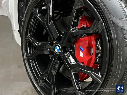 BMW X6 40i 신차 741M 블랙유광 휠도색 + 레드 캘리퍼 도색 / 용인 처인구