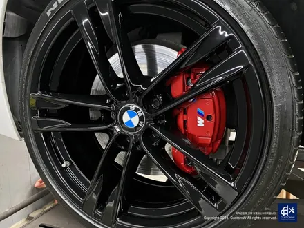 BMW 640d 휠수리 후 블랙유광 휠도색 + 레드 캘리퍼 도색 / 용인 처인구