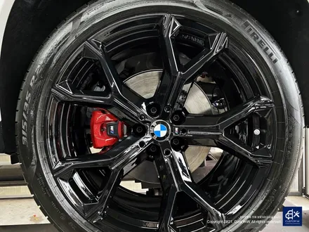 BMW X6 40i 신차 741M 블랙유광 휠도색 + 레드 캘리퍼 도색 / 용인 처인구