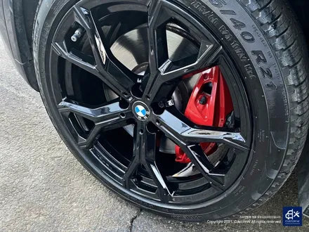 BMW G06 X6 블랙유광 휠도색 + 레드 캘리퍼 도색 / 용인 처인구