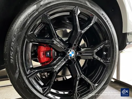 BMW X6 40i 신차 741M 블랙유광 휠도색 + 레드 캘리퍼 도색 / 용인 처인구