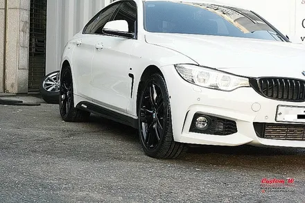 블랙유광 휠도색, BMW 435D 19인치 다이아몬드컷팅휠 블랙으로 변신! / 용인 처인구